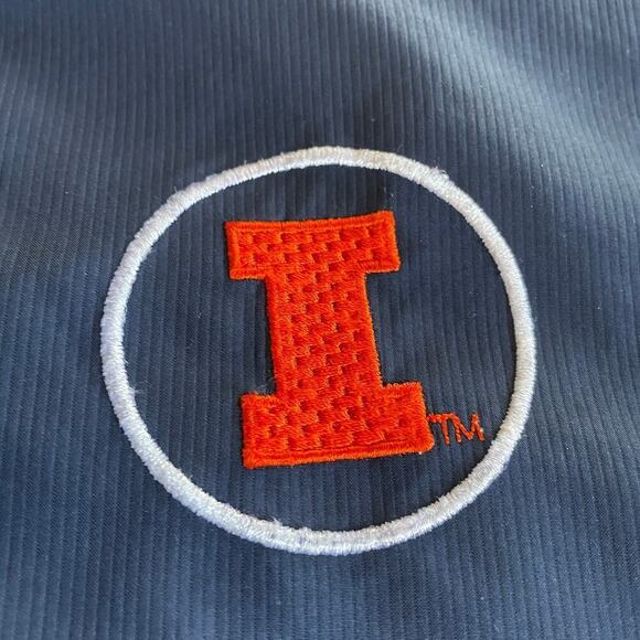 Vintage Illinois Fighting Illini Nike Fit Storm Windbreaker Jacket Large 90s - Picture 4 of 15